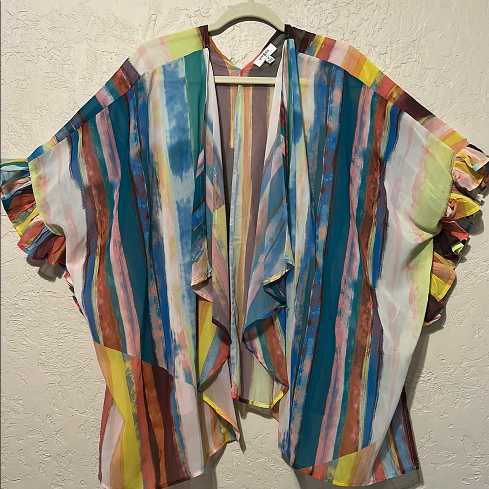 Umgee Colorful Striped Thin Women's Top